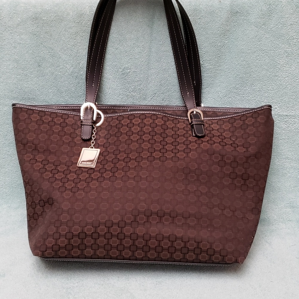 Nine West Large Geometric Canvas Bag